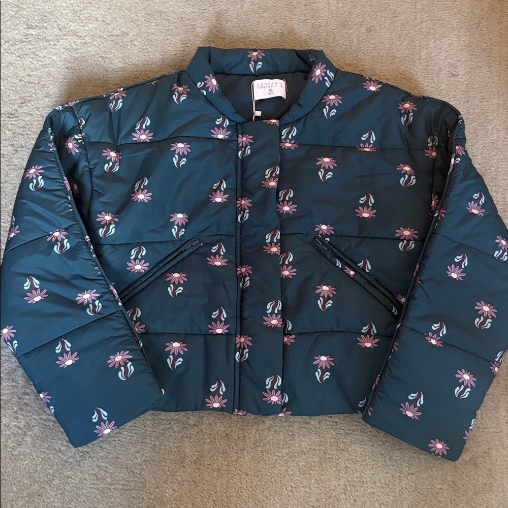 Compania Fantastica Sad Flower Puffer jacket size M - Picture 4 of 13